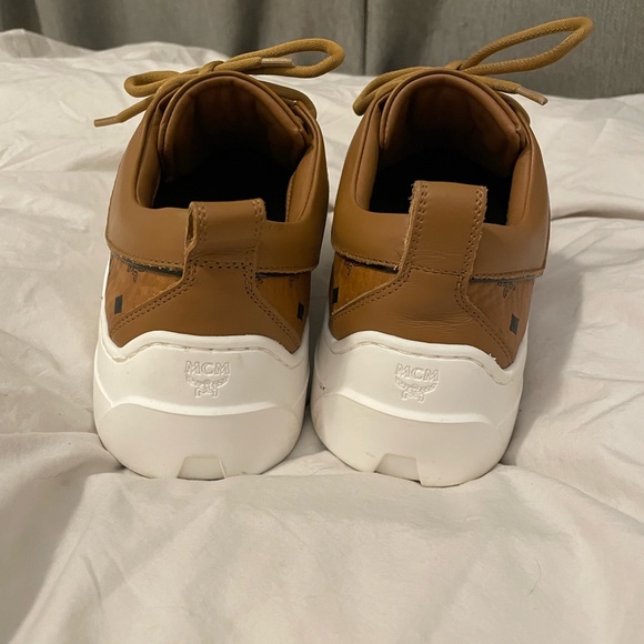 MCM Skyward Monogram Platform Sneakers Size 40 - Picture 7 of 10